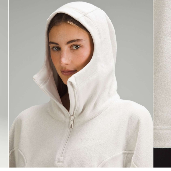 NQT Lululemon Looped Terry Fleece Half-Zip Hoodie Size 2 - Picture 2 of 6